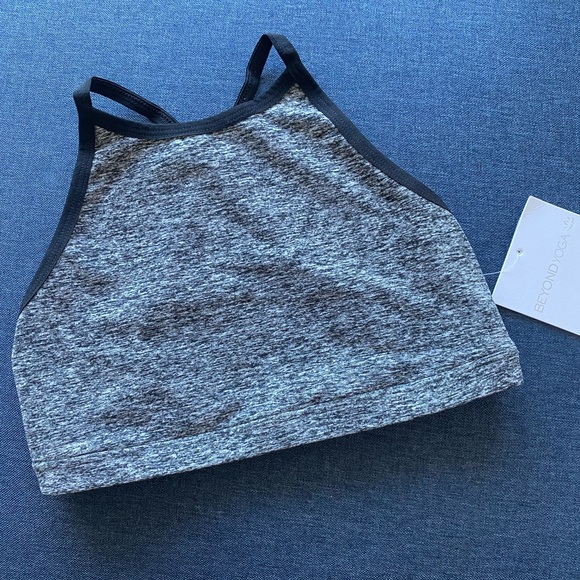 Beyond Yoga heather grey halter bralette NWT!! - Picture 1 of 3